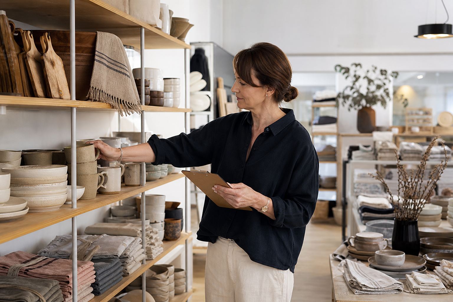 Home goods distribution showroom
